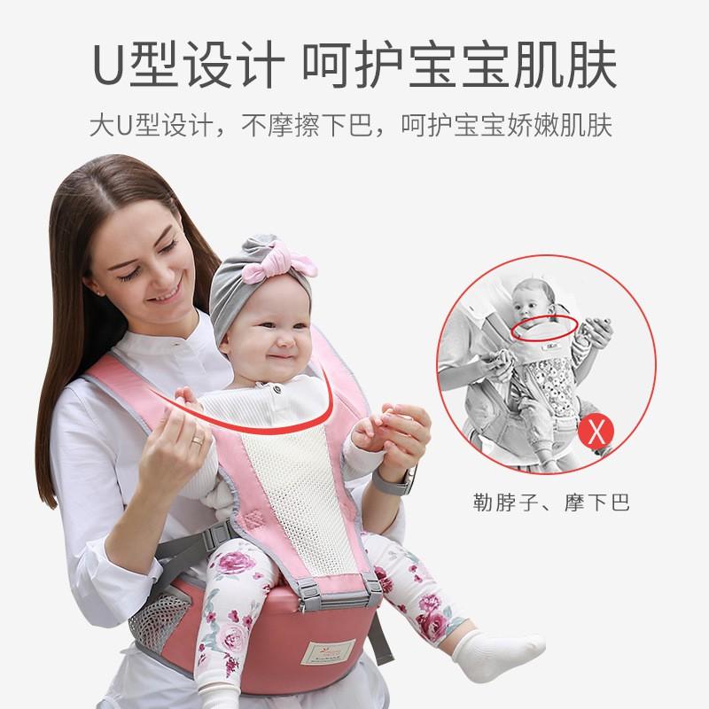 Ergonomic Baby Carrier Waist Seat With Breathable Mesh Back Support Travel Toddlers Newborns Lightweight Adjustable