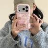 Розовый Цветочный Чехол-Подставка для Кошки для iPhone 17/16 Pro Max/15/14