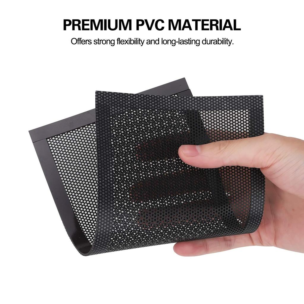 Magnetic PC Fan Dust Filter 12x12cm 12x24cm PVC Mesh Net Dustproof Cover for Computer Cooler Case Anti-Dust Screen Protector