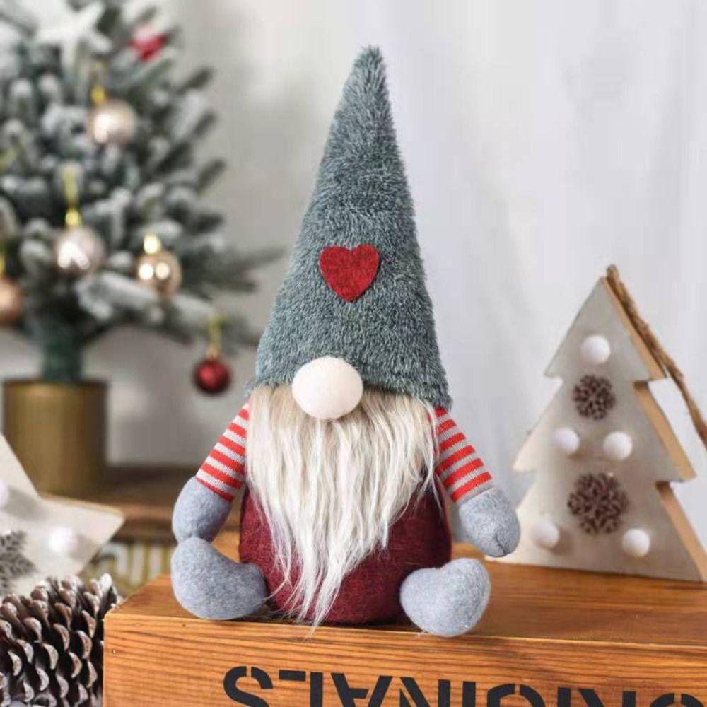 European Faceless Elf Doll Faceless Elf Forest Man Doll Creative Christmas Doll Ornaments Desktop