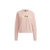 Neo X Smiley Collaboration вышитый смайлик короткая спортивная толстовка женская толстовка розовая H45541