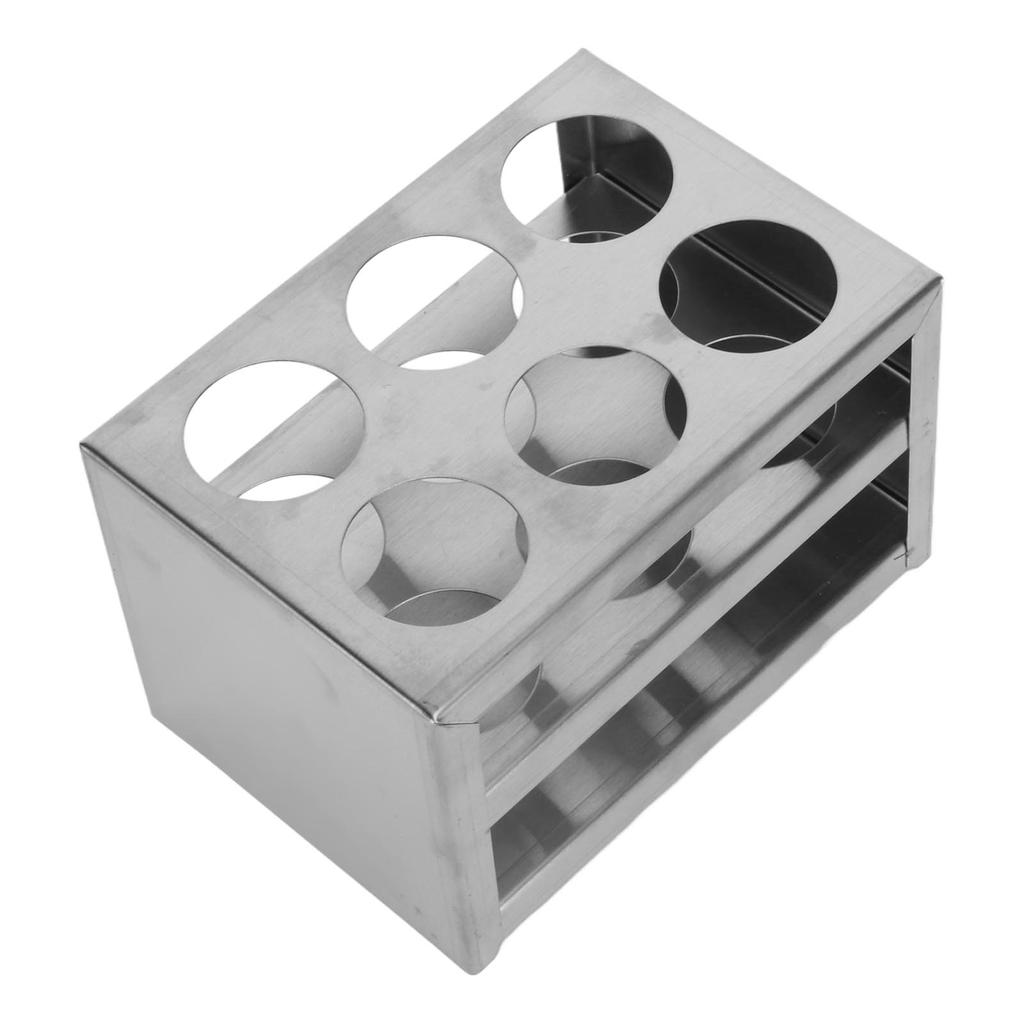 Test Tube Holder 304 Stainless Steel 6 Hole 3 Layer Laboratory Stand Rack for 32mm Tubes