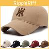 Polyester Letter Embroidered Baseball Cap For Sun Protection And Sunshade Men Women