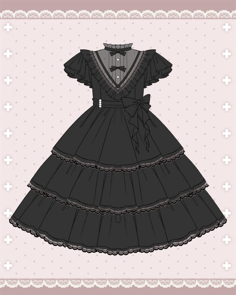One Piece Lolita Gothic Lolita Costume Lolita Cosplay Retro Elegant Dress Cosplay Lolita Large Size Mori Girl Sweet Loli Socks Gift Gothic Dress