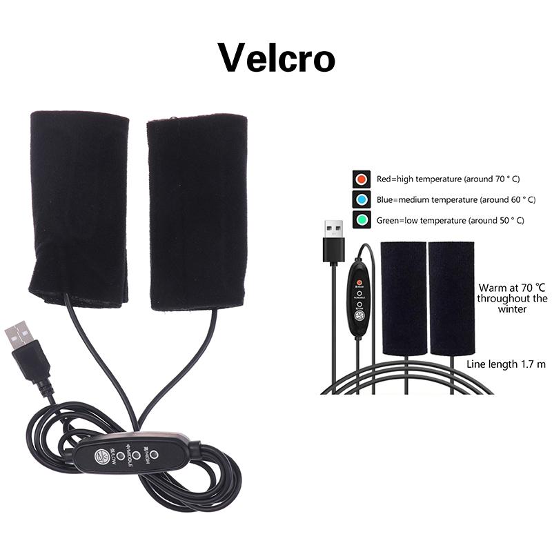 1 комплект регулируемых подогреваемых рукояток мотоцикла USB подогреваемый чехол для рукоятки противоскользящие подогреваемые рукоятки руля