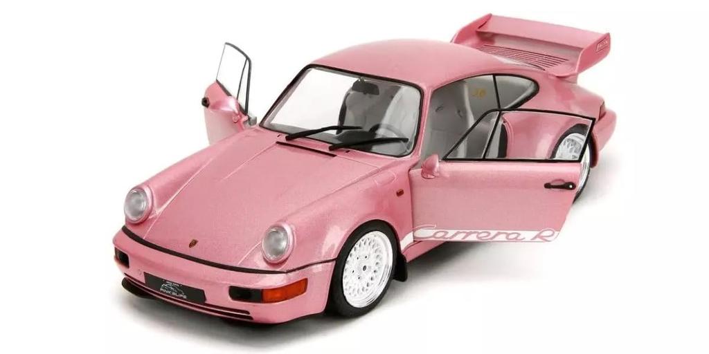 Kyosho Jada Toys PINK SLIP Series Porsche 911 Carrera RS Pink Finished Model JADA35727 1/18 (964)