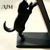 Durable Pla Bookends Cute Black Cat Bookends, 3D Printed Silhouette Book Holder, Minimalist Home Decor Creative Support for Desk Office Decorative