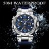 LIGE новые модные мужские часы 50 м водонепроницаемые светящиеся спортивные кварцевые часы автоматические наручные часы с датой и временем