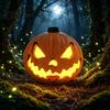Pumpkin with Integrated LED Halloween Evil Lantern, Large Light Up Jack O Lantern Decor Decoration for Party Scene, Spooky Outdoor Indoor Decoration,