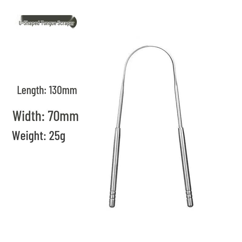 U-Shaped Portable Tongue Scraper for Adults