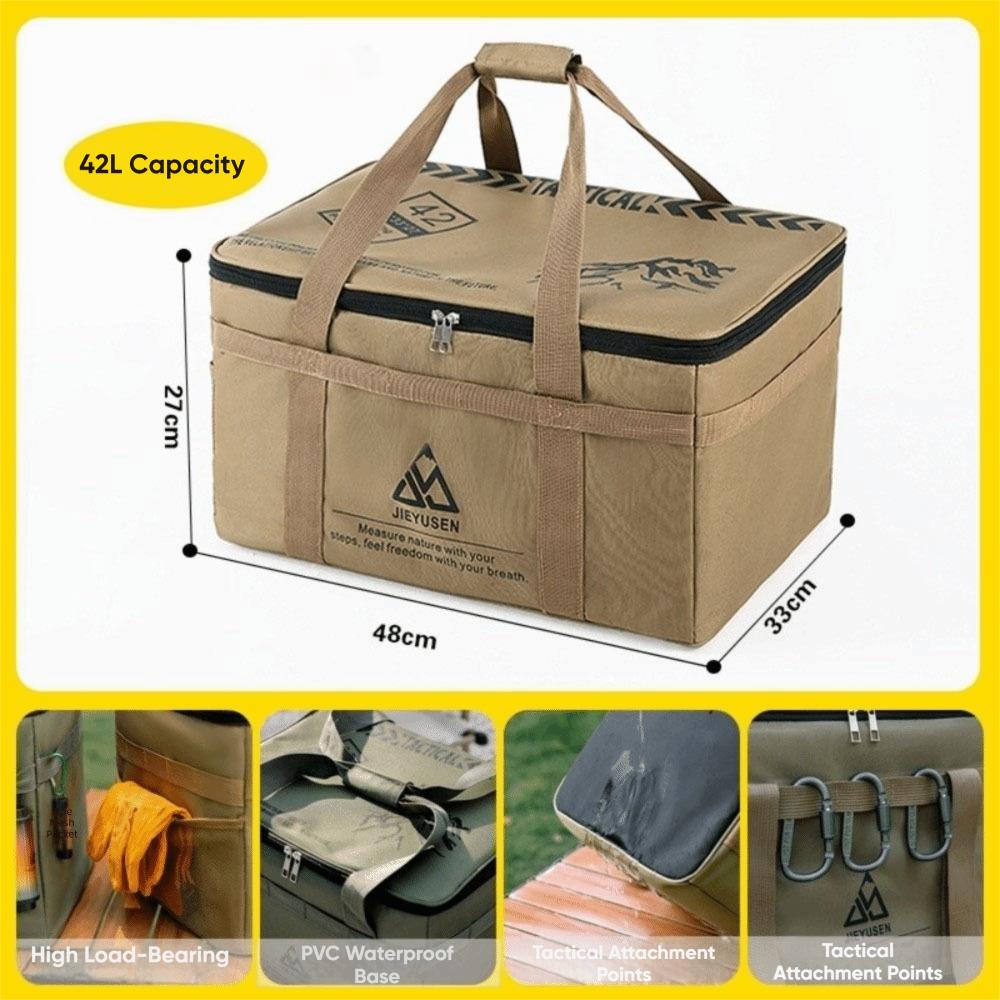 Oxford Cloth Camping Gear Organizer Portable Outdoor Equipment Bag  Outdoor Camping