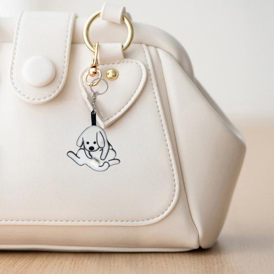 Брелок-подвеска Dog Lover Prank, забавный интерактивный дизайн, вращающийся шариковый брелок с гладким подшипником, игрушка для снятия стресса