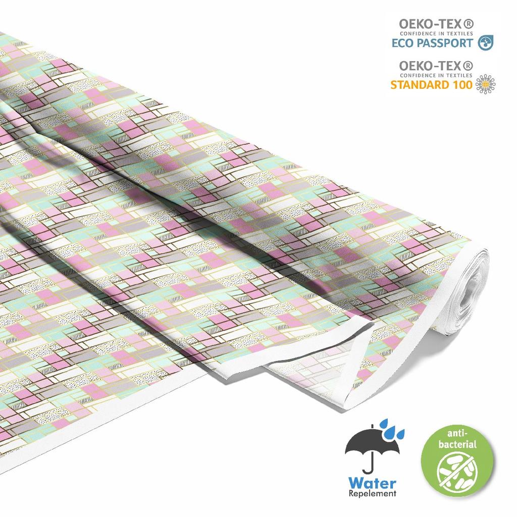 Outdoor Dekostoffe Oxford - Motiv Geometrisch 4 I Dx172