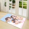 1Pc Kawaii Friends Together Carpet Rug Customizable Soft Washable Antislip Home Living Room Sofa Mats Personalized Rug 091741