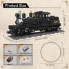 MOULD KING 12032 Technical Car Toys Remote Control Shay-type Steam Locomotive Model Assembly Train Brick Toys Kid Christmas Gift