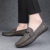 Fashion British Style Men's Metal Buckle Loafers Soft Soles Comfortable Business Casual Shoes Versatile Oxford Spring Luxurious Moccasin