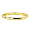 Gold Ring K18 Yellow Gold Round Design Wedding Ring 13 [Lara Christie] No. Lr106-0001-yg-13