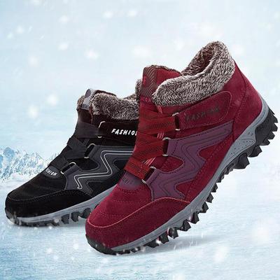 Женские зимние ботинки, теплые плюшевые кроссовки на платформе, женская повседневная обувь