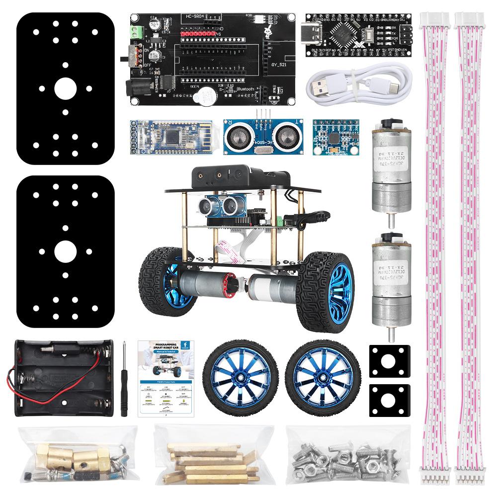 Tscinbuny Ultrasonic Obstacle Avoidance APP Remote Control Self-Balancing Upright Smart Balance Robot Programmer Kit Development
