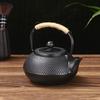 Traditional Cast Iron Teapot, Household Small Particle Iron Tea Kettle Uncoated with Tea Strainer, Surrounding Stove Tea Set