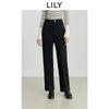 LILY stretch black straight leg jeans