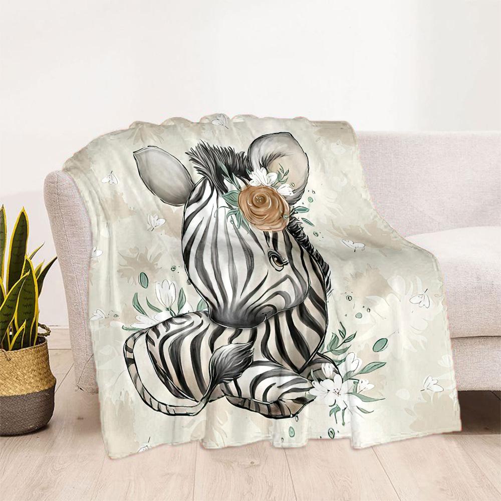 Baby Deer Illustration Blankets are suitable for living rooms,making them an ideal choice for outdoor travel and gifts.