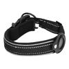 Reflective Dog Collar Adjustable Heavy Duty Neoprene Padded Pet Collar with Airtag Bracket for Medium Large Dogs38‑45cm