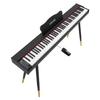 Digital Piano 88 Keys Semi Weighted Full Size Keyboard Stand Black, for Beginners, 600 Tones, 600 Rhythms, Electric Piano, with Sustain Pedal,