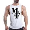 Men'S Clothing Fashion Casual Street Sleeveless Vest Crewneck Comfortable Breathable English Letter Printed Quick-Drying Top