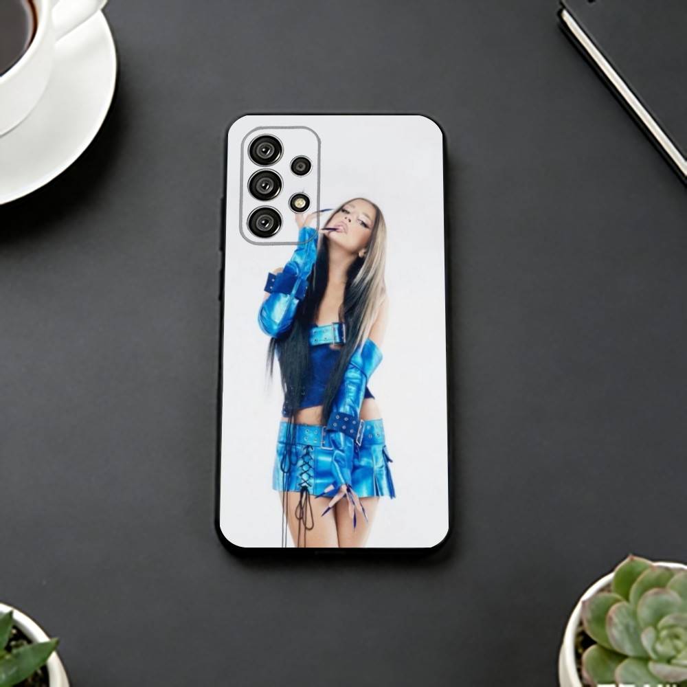 Милый чехол для телефона Lola S-Singer Indigos для Samsung S25, S24, S21, S22, S23, S30, Ultra, S20, Plus, Fe, Lite, Note, 10, Черная крышка