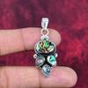 Подвеска из цельного серебра 925 пробы с ракушкой Abalone Shell, ювелирные изделия с подвеской из драгоценных камней ручной работы, подарки для жены, абсолютно новый кулон