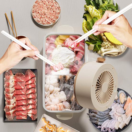 Портативный вытяжной вентилятор с низким уровнем шума, перезаряжаемый, компактный, очиститель воздуха, кухонный мини-набор вытяжек