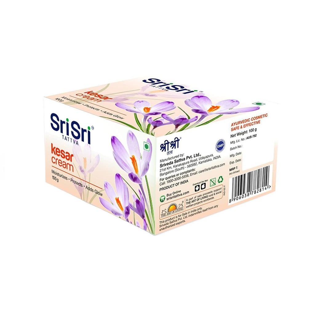 Крем с Шафраном (100 г), Kesar Cream,  Sri Sri Tattva