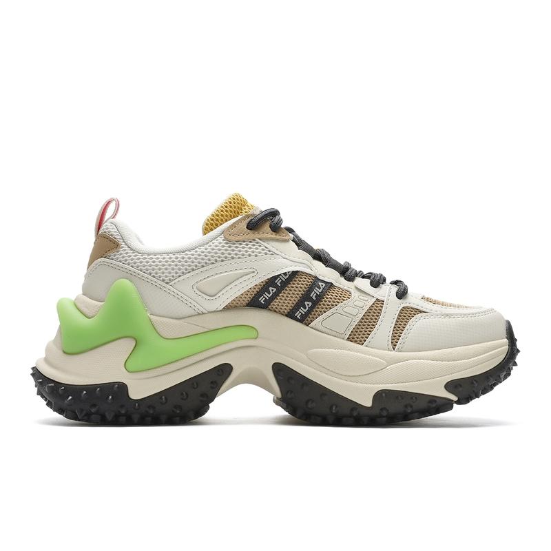 Fila София 3 Кроссовки "Елочка" Удобные Универсальные Амортизирующие Дышащие Низкие Повседневные Кроссовки Женские кроссовки Белый Светло-коричневый F12W431107FWS