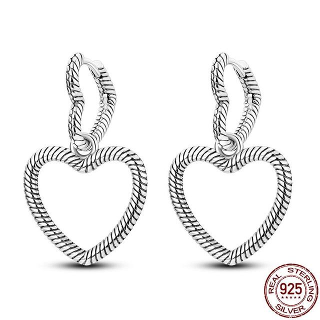 Серьги для женщин, серебро 925 пробы, серьги-кольца, стерлинговое серебро 925 пробы, оригинальный сертифицированный женский трендовый подарок