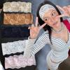 Сладкая Широкая Кружевная Повязка на Голову Девочки Ажурная Эластичная Повязка Аксессуары для Волос Женская Мода Ажурный Широкий Головной Убор Ободок для Волос
