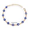 Evil Eye Bracelets Adjustable for Women Lucky Turkish Eye Jewelry Gifts Mini Evil Eye Clasp Bracelet Charming Exquisite