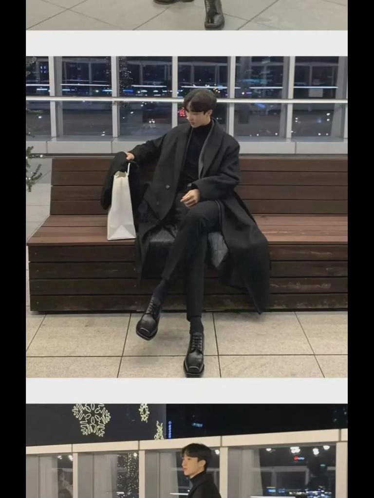 Мужская шерстяная ветровка средней длины в корейском стиле, длина до колена, свободный крой, весна/осень, модный британский дизайн