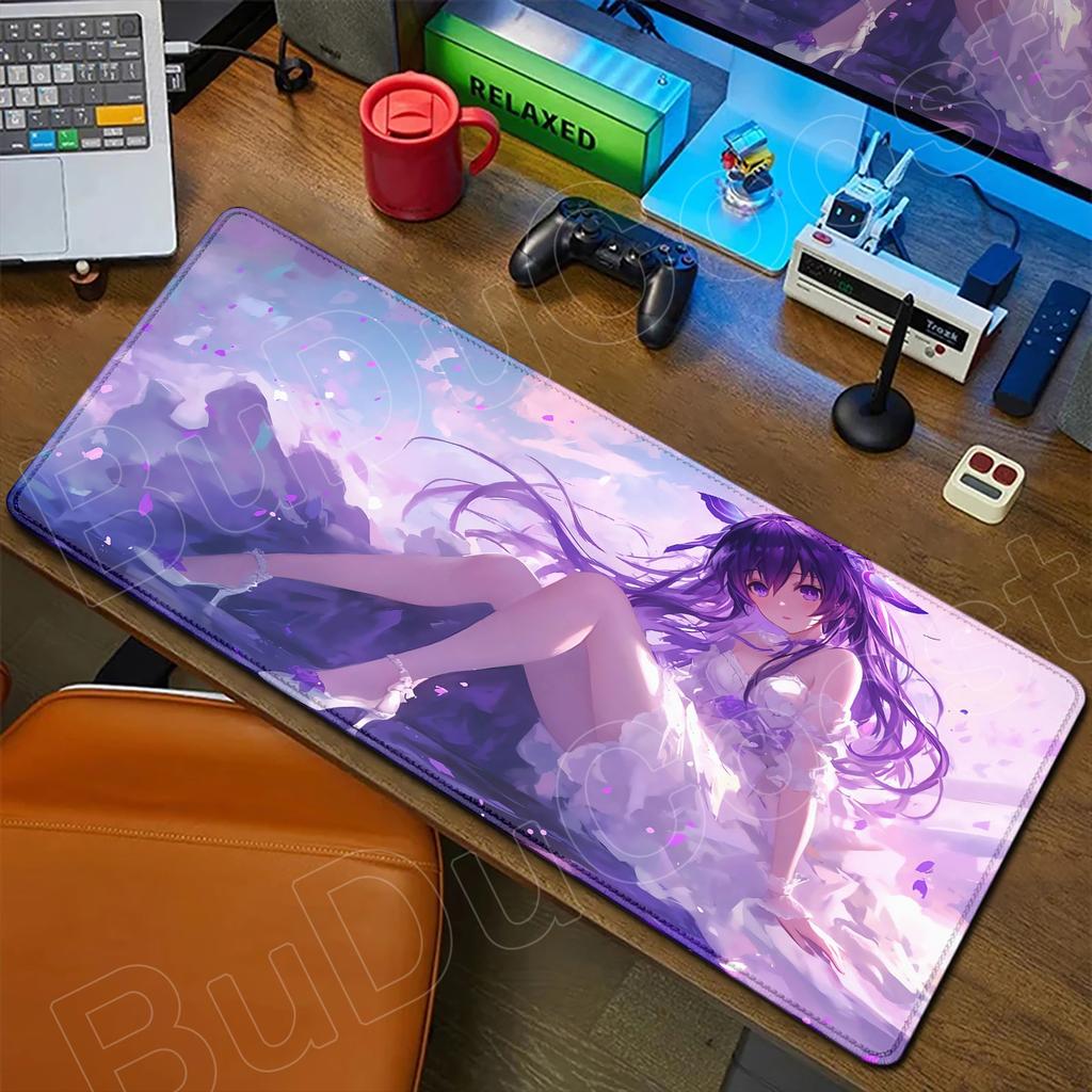 HD Милая Девушка Большой Коврик для Мыши Аниме Date A Live Коврик для Мыши Ноутбук Игровые Аксессуары Клавиатура Рабочий Стол Токисаки Куруми Тока Ятогами
