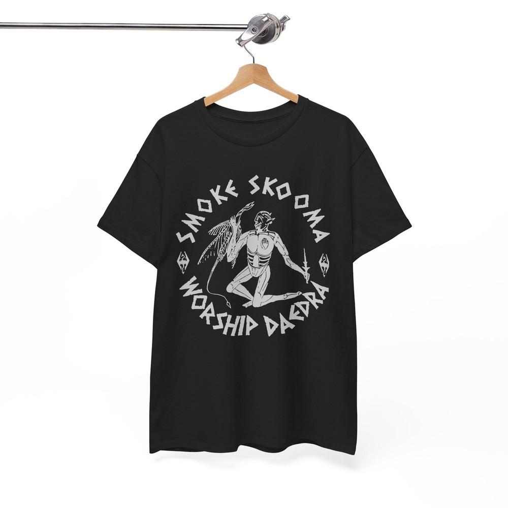 Smoke Skooma Worship Daedra Gamer Heartbeat Video Game Gift Tee Unisex tshirt Unisex T-Shirt