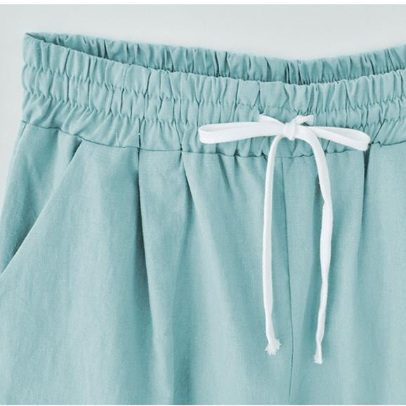 Пятидлинные брюки, элегантные женские повседневные брюки с эластичной резинкой на талии, большие размеры, женские бандажные свободные шорты