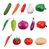 6Pcs Realistic Simulation Vegetable Models Artificial Vegetable Toy Kitchen Vegetable Decoration for Display Photography