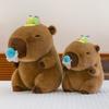 Cartoon Ice Cream Capybara Plush Toys Children's Birthday Gifts Coconut Milk Kapi Travel Souvenir Smoothie Dolls