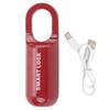 Fingerprint Lock AntiTheft Security USB Rechargeable Thumbprint Padlock for Luggage Case(Red )