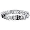 Skull Skull Bracelet Popular Stainless Steel Silver Thickness 11mm Length 21cm [ChainsPro] Men's Leave-on