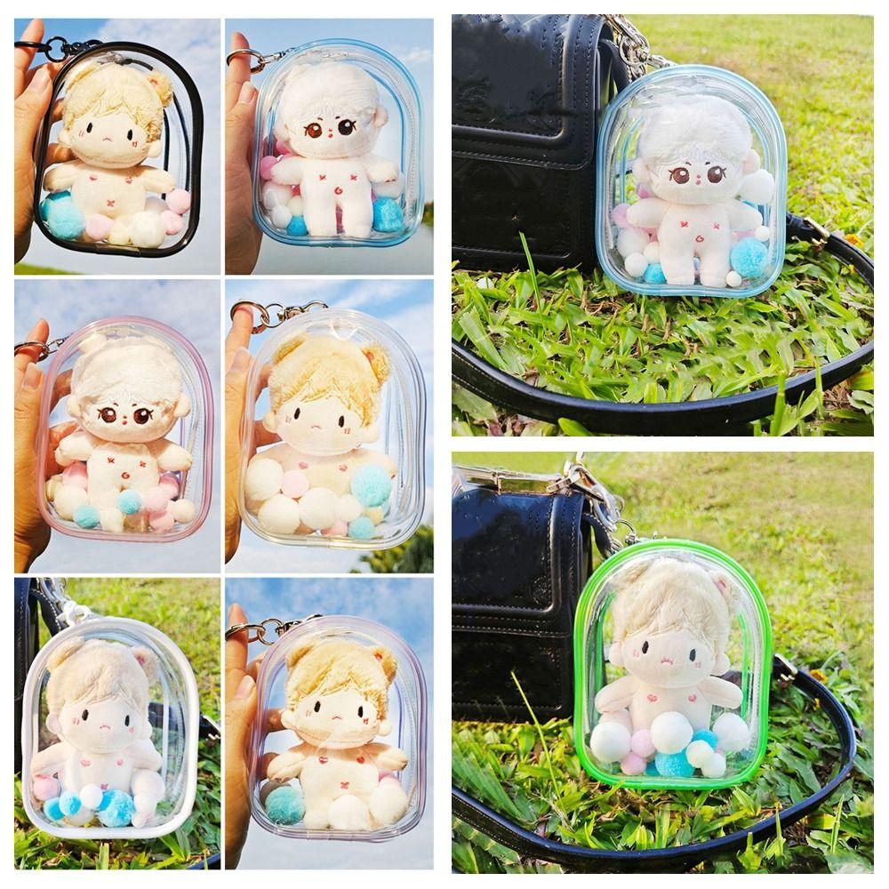 Clear Transparent Outdoor Bag 10cm Doll Doll Display Box New Style Storage Case  Garage Kits
