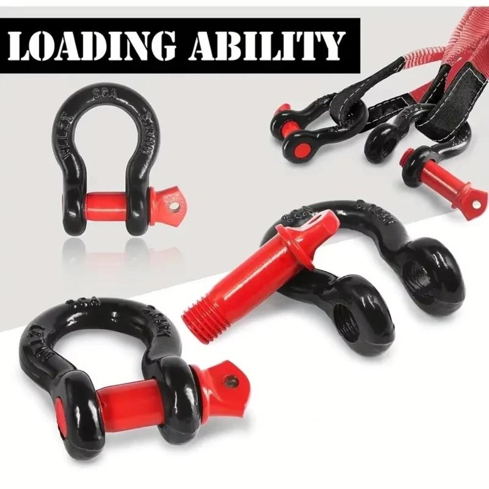 U-Shaped Tow Shackle Anti-Rust Tow Hook Car Accessories Trailer Hook Vehicle Recovery