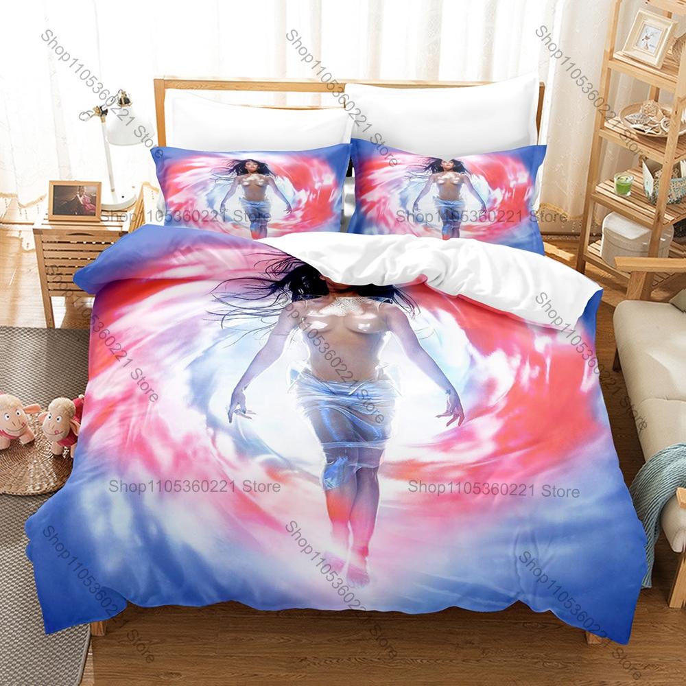 Iconic Pop Diva Katy Perry Teenage Dream Prism Smile Album Collage Bedding Set 1 Duvet Cover + 2 Pillowcases HD Print Pop Fan