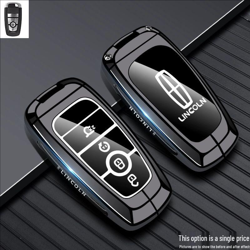 Совместимый чехол для ключа для Lincoln Z, Navigator, Adventure, Aviator, MKC, MKZ, Continental, MKX - Чехол для автомобильного ключа