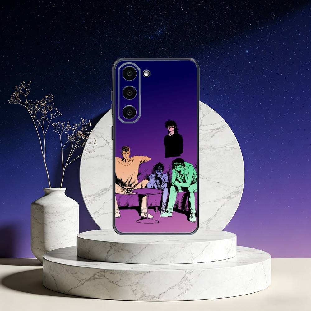 Чехол для телефона Y-Yu H-HakushoS Для Samsung Galaxy A73,A72,A71,A70,A53,A52,A51,Другие Мягкий черный чехол